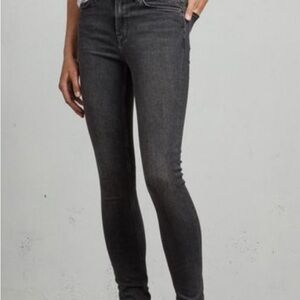 All Saints light gray Grace Skinny Jeans